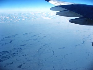 De oostkust van Groenland met het westijs